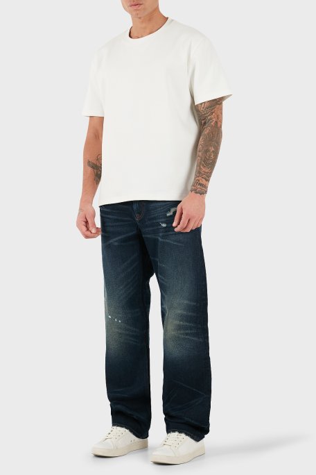 Calvin Klein Pamuklu Straight Fit Normal Bel Düz Paça Jeans LV04RD723GZYC Erkek Kot Pantolon LV04RD723G ZYC LACİVERT - Calvin Klein (1)