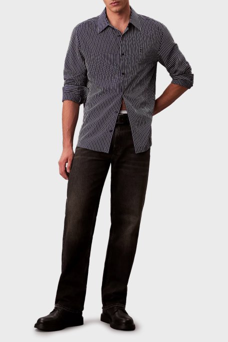 Calvin Klein Pamuklu Straight Fit Normal Bel Düz Paça Jeans LV04RD724G01G Erkek Kot Pantolon LV04RD724G 01G KAHVE - Calvin Klein