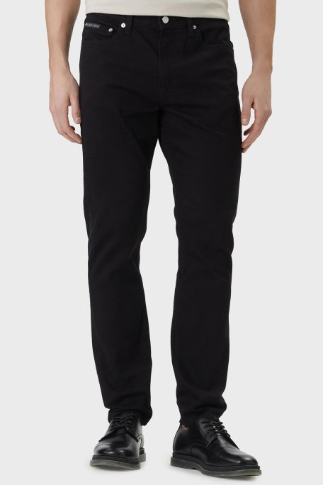 Calvin Klein Pamuklu Straight Fit Normal Jeans LV04RF740GJW4 Erkek Kot Pantolon LV04RF740G JW4 SİYAH - Calvin Klein