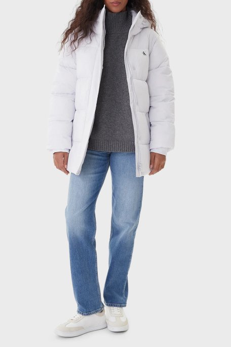 Calvin Klein Regular Fit Kapüşonlu Kemer Detaylı Suya Dayanıklı LV047D507GWGA Bayan Mont LV047D507G WGA LİLA - Calvin Klein (1)