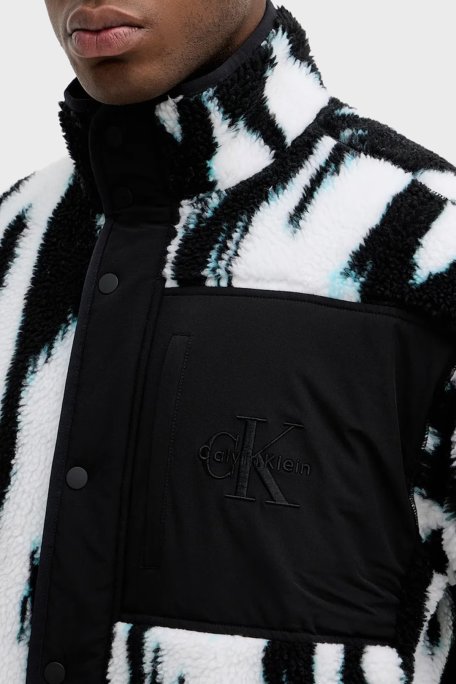 Calvin Klein Regular Fit Logolu Dik Yaka LV04RD219GUB1 Erkek Ceket LV04RD219G UB1 SİYAH - Calvin Klein (1)