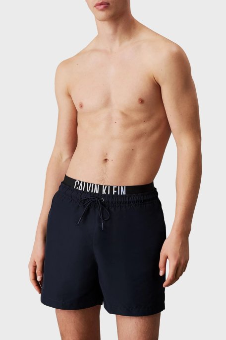 Calvin Klein Regular Fit Logolu KM0KM01093CEF Erkek Mayo Short KM0KM01093 CEF LACİVERT - Calvin Klein