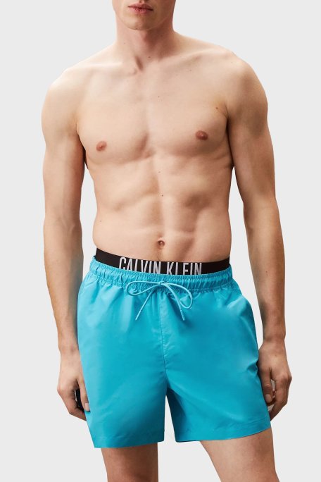 Calvin Klein Regular Fit Logolu KM0KM01093CVJ Erkek Mayo Short KM0KM01093 CVJ MAVİ - Calvin Klein