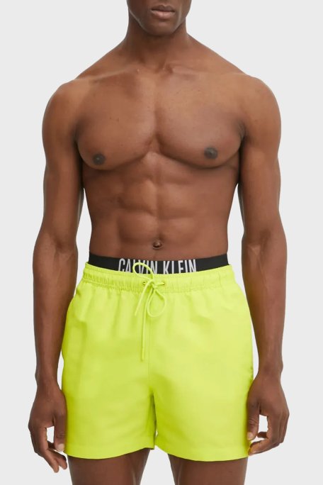 Calvin Klein Regular Fit Logolu KM0KM01093LRF Erkek Mayo Short KM0KM01093 LRF SARI - Calvin Klein
