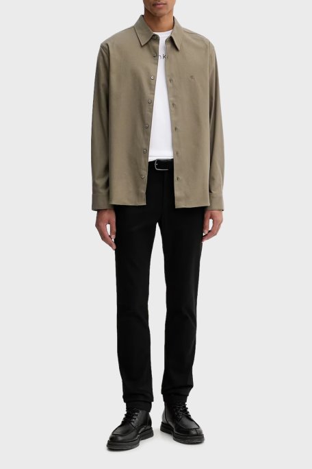 Calvin Klein Regular Fit Pamuklu Logo Baskılı LV04LD230GYAF Erkek T Shirt LV04LD230G YAF BEYAZ - Calvin Klein (1)