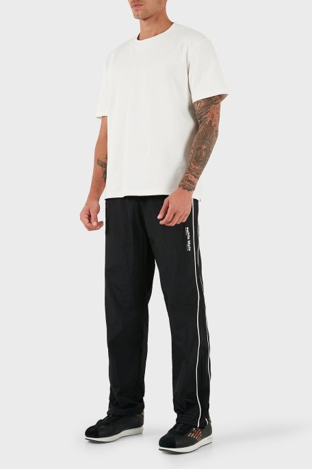 Calvin Klein Relaxed Fit Normal Bel Ribanalı Paça Çizgi Detaylı LV04RC522GUB1 Erkek Pantolon LV04RC522G UB1 SİYAH - Calvin Klein (1)