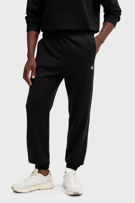 Calvin Klein Relaxed Fit Pamuklu Normal Bel Lastik Paça LV04RD241GUB1 Erkek Pantolon LV04RD241G UB1 SİYAH - Calvin Klein