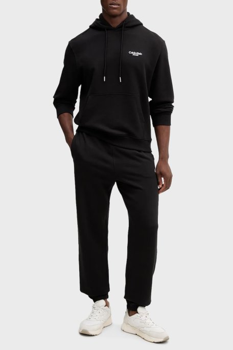 Calvin Klein Relaxed Fit Pamuklu Normal Bel Lastik Paça LV04RD241GUB1 Erkek Pantolon LV04RD241G UB1 SİYAH - Calvin Klein (1)