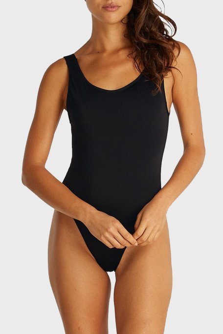 Calvin Klein Sırt Dekolteli Logolu KW0KW02859BEH Bayan Mayo KW0KW02859 BEH SİYAH - Calvin Klein (1)