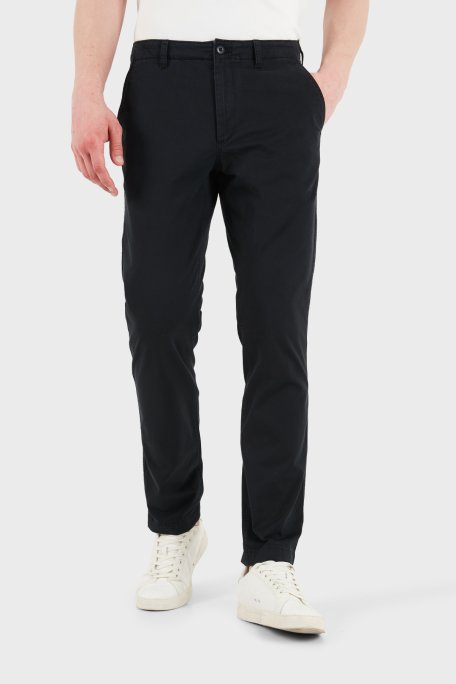 Calvin Klein Slim Fit Dar Paça Chino LV04RF618GUB1 Erkek Pantolon LV04RF618G UB1 SİYAH - Calvin Klein