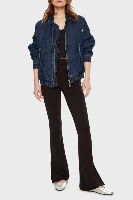 Calvin Klein Slim Fit Geniş Paça J20J225089BEH Bayan Tayt J20J225089 BEH SİYAH - Calvin Klein (1)