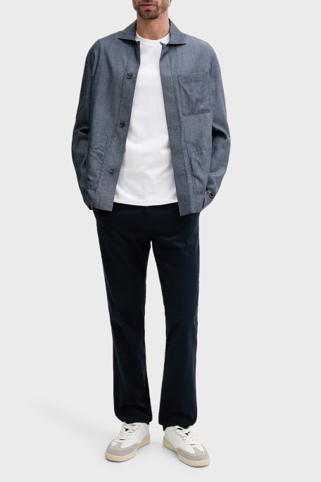 Calvin Klein Slim Fit Normal Bel Düz Paça Chino LV040EM633CEF Erkek Pantolon LV040EM633 CEF LACİVERT - Calvin Klein (1)