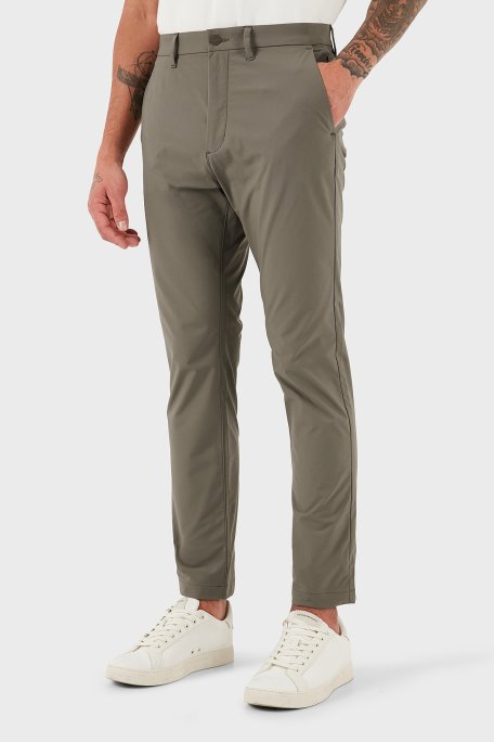 Calvin Klein Slim Fit Normal Bel Düz Paça LV04LB610GPAY Erkek Pantolon LV04LB610G PAY KAHVE - Calvin Klein (1)