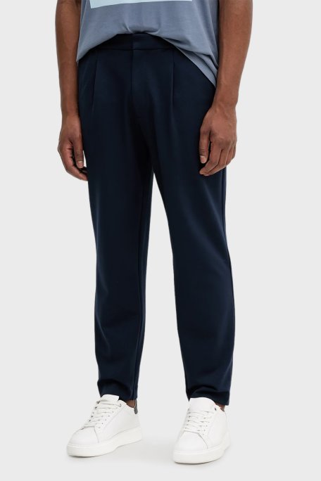 Calvin Klein Slim Fit Normal Bel Düz Paça LV04LE613GCEF Erkek Pantolon LV04LE613G CEF LACİVERT - Calvin Klein