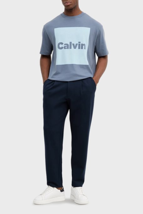 Calvin Klein Slim Fit Normal Bel Düz Paça LV04LE613GCEF Erkek Pantolon LV04LE613G CEF LACİVERT - Calvin Klein (1)