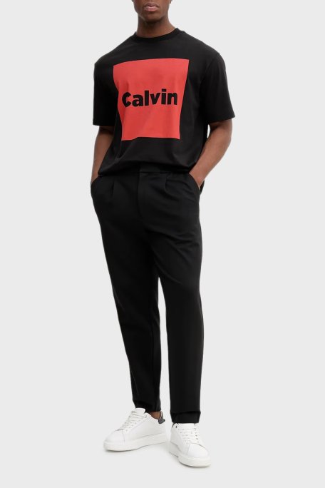 Calvin Klein Slim Fit Normal Bel Düz Paça LV04LE613GUB1 Erkek Pantolon LV04LE613G UB1 SİYAH - Calvin Klein (1)