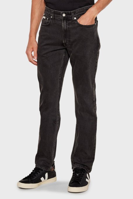 Calvin Klein Slim Fit Pamuklu Normal Bel Jeans LV04RB738G846 Erkek Kot Pantolon LV04RB738G 846 SİYAH - Calvin Klein