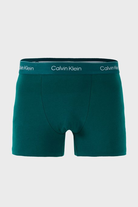 Calvin Klein Streç Pamuklu 3 Pack LV00NB4286R90 Erkek Boxer LV00NB4286 R90 Siyah-Yeşil-Lacivert - Calvin Klein (1)