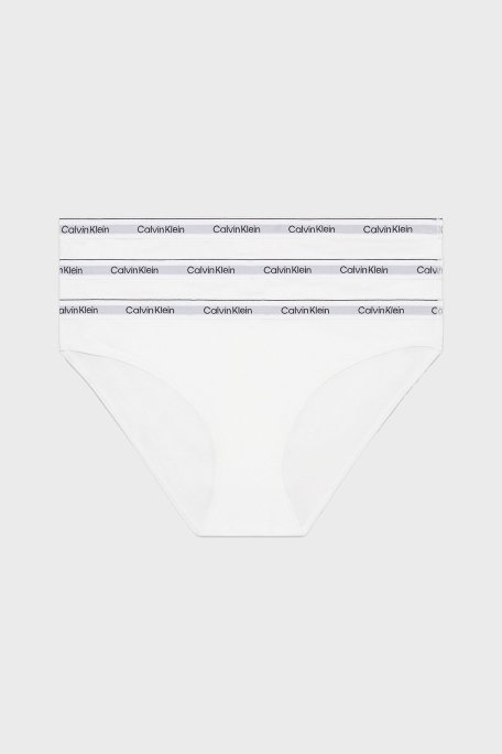 Calvin Klein Streç Pamuklu Düşük Bel 3 Pack 000QD5207E100 Bayan Külot 000QD5207E 100 BEYAZ - Calvin Klein