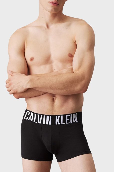 Calvin Klein Streç Pamuklu Logo Yazılı 3 Pack 000NB3608AQA3 Erkek Boxer 000NB3608A QA3 SİYAH - Calvin Klein (1)