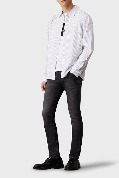 Calvin Klein Streç Pamuklu Skinny Fit Düşük Bel Dar Paça Jeans J30J3259681BY Erkek Kot Pantolon J30J325968 1BY SİYAH - Calvin Klein (1)