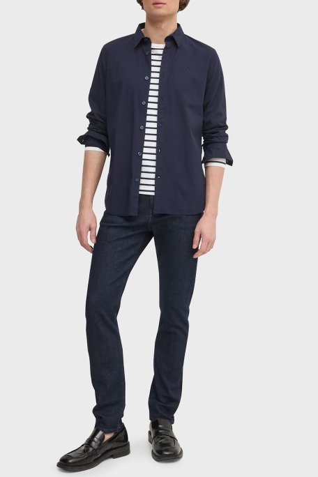 Calvin Klein Streç Pamuklu Slim Fit J30J324614CHW Erkek Gömlek J30J324614 CHW LACİVERT - Calvin Klein (1)