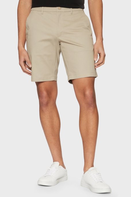 Calvin Klein Streç Pamuklu Slim Fit Normal Bel K10K114071PAH Erkek Short K10K114071 PAH BEJ - Calvin Klein