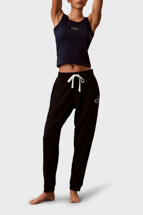 Calvin Klein Streç Pamuklu Yuvarlak Yaka Logolu LV00QS76030PP Kadın Atlet LV00QS7603 0PP LACİVERT - Calvin Klein (1)