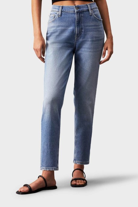 Calvin Klein Streç Yüksek Bel Slim Fit Jeans J20J2227641AA Bayan Kot Pantolon J20J222764 1AA AÇIK MAVİ - Calvin Klein (1)