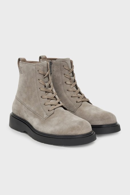 Calvin Klein Süet Fermuarlı YM0YM01371PDG Erkek Bot YM0YM01371 PDG GRİ - Calvin Klein (1)