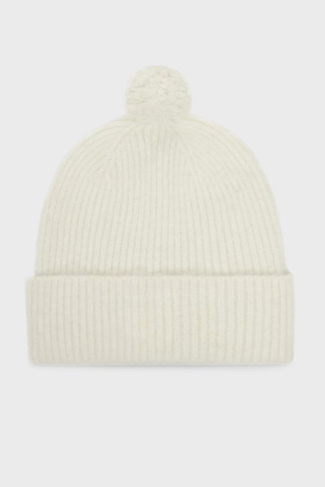 Calvin Klein Yün Karışımlı Ponpon Detaylı LV04D8067GQ7C Bayan Bere LV04D8067G Q7C BEYAZ - Calvin Klein (1)