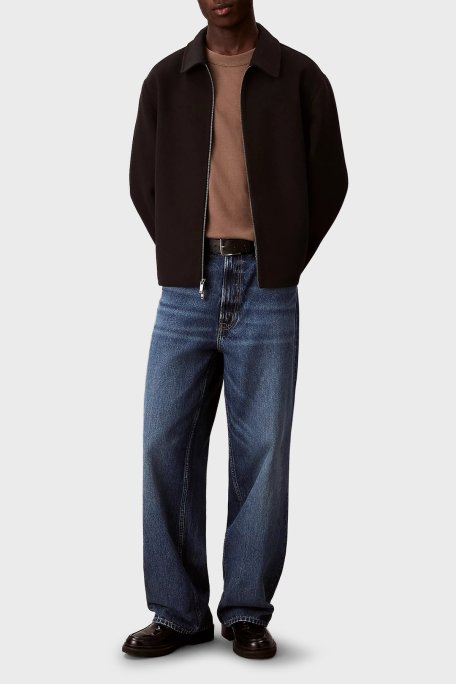 Calvin Klein Yün Karışımlı Regular Fit Fermuarlı LV04LD427GUB1 Erkek Ceket LV04LD427G UB1 SİYAH - Calvin Klein (1)