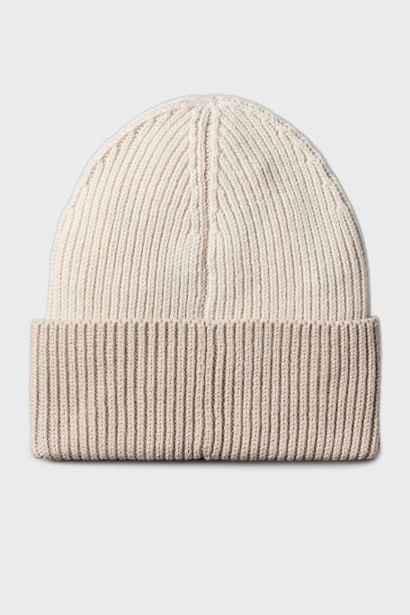 Calvin Klein Yün ve Kaşmir Karışımlı Logolu LV04D8029G67U Erkek Bere LV04D8029G 67U BEYAZ - Calvin Klein (1)