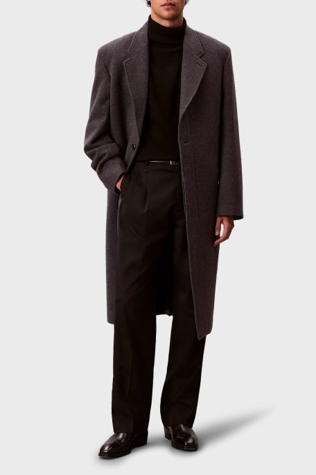 Calvin Klein Yünlü Regular Fit Balıkçı Yaka Logolu LV04LD317GUB1 Erkek Kazak LV04LD317G UB1 SİYAH - Calvin Klein (1)