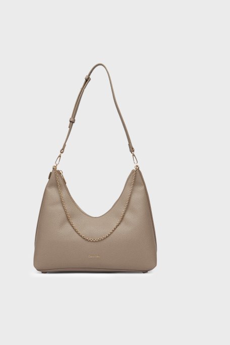 Calvin Klein Zincir Detaylı Ayarlanabilir Askılı LV04F3495GVFU Bayan Çanta LV04F3495G VFU TOPRAK - Calvin Klein