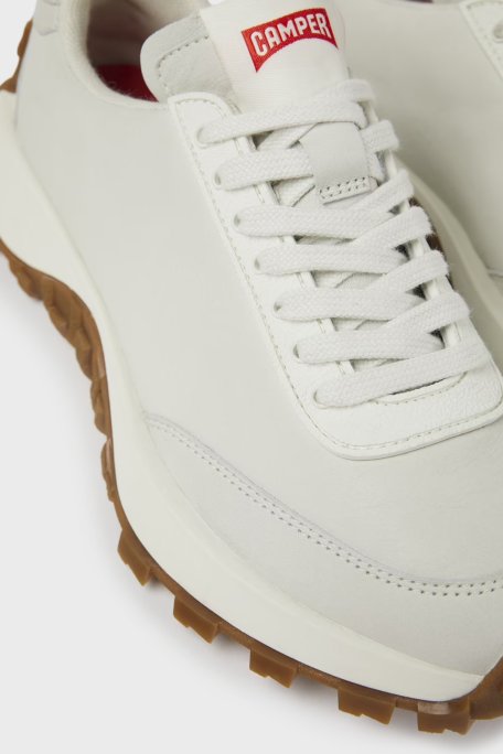 Camper Deri Karışım Logolu Sneaker Bayan Ayakkabı K201586-001 BEYAZ - Camper (1)