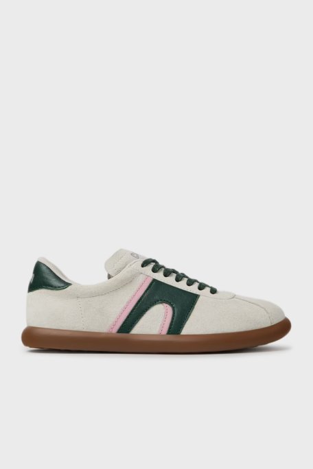 Camper Logolu Deri Sneaker Bayan Ayakkabı K201608-018 BEYAZ - Camper