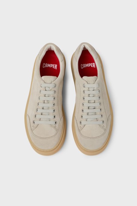 Camper Logolu Süet Sneaker Erkek Ayakkabı K101105-003 Bej - Camper (1)