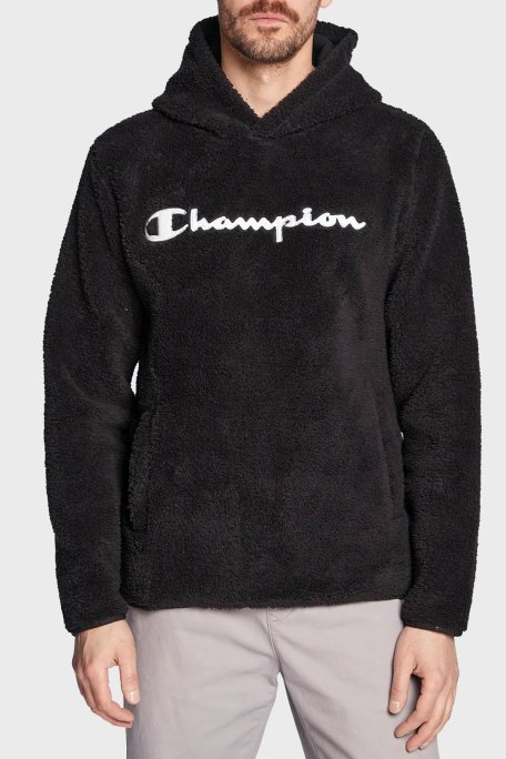 Champion Pamuklu Kapüşonlu Polar Erkek Sweat 214973 NBK/NBK KK001 SİYAH - Champion