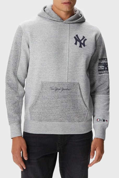 Champion Pamuklu Relaxed Fit İçi Polarlı Kapüşonlu Erkek Sweat 219263 NOXM/GRLTM EM021 GRİ - Champion