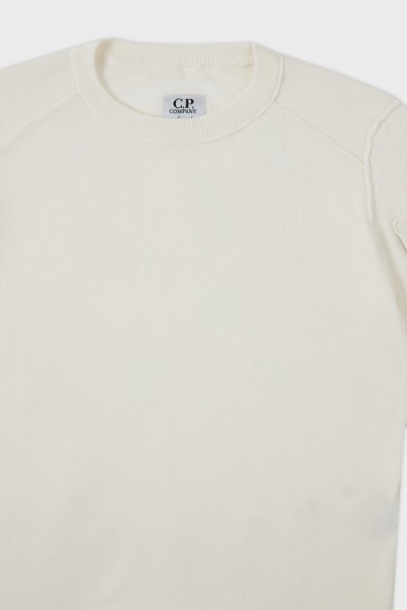 C.P. Company Pamuklu Bisiklet Yaka Çocuk Kazak 10CKKN036 004037A 103 EKRU - C.P. Company (1)