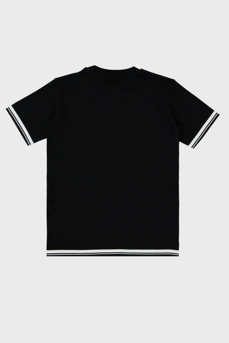 C.P. Company Pamuklu Bisiklet Yaka Çocuk T Shirt 10CKTS048 005792W 999 SİYAH - C.P. Company (1)