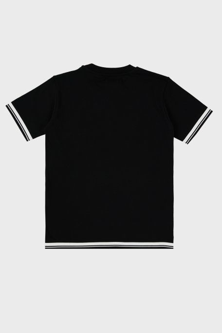 C.P. Company Pamuklu Bisiklet Yaka Çocuk T Shirt 10CKTS048 005792W 999 SİYAH - C.P. Company (1)