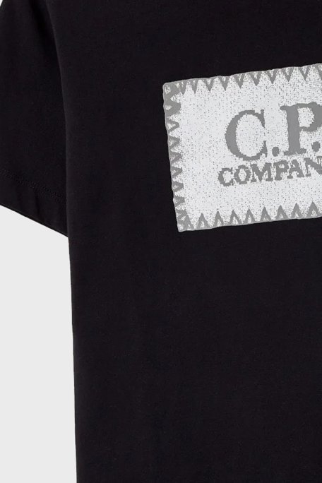 C.P. Company Pamuklu Bisiklet Yaka Çocuk T Shirt 10CKTS054 005792W 999 SİYAH - C.P. Company (1)