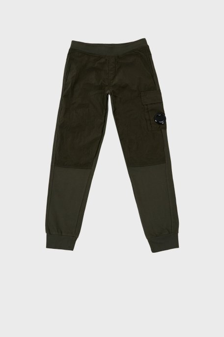 C.P. Company Pamuklu Çocuk Jogger Pantolon 10CKSP028 002246M 683 HAKİ - C.P. Company