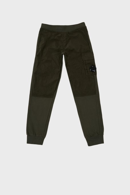C.P. Company Pamuklu Çocuk Jogger Pantolon 10CKSP028 002246M 683 HAKİ - C.P. Company