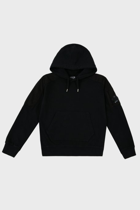 C.P. Company Pamuklu Kapüşonlu Çocuk Sweat 10CKSS027 002246M 999 SİYAH - C.P. Company