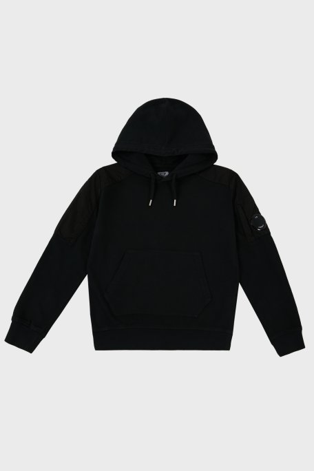 C.P. Company Pamuklu Kapüşonlu Çocuk Sweat 10CKSS027 002246M 999 SİYAH - C.P. Company