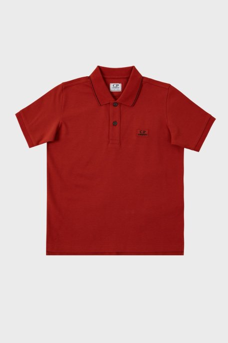 C.P. Company Streç Pamuklu Çocuk Polo Yaka T Shirt 10CKPL023 005263W 468 Tarçın - C.P. Company