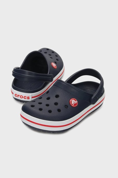 Crocs Crocband Clog T Hafif Çıkarılabilir Kayışlı Sandalet Unisex Çocuk Terlik 207005-485 LACİVERT-KIRMIZI - Crocs (1)
